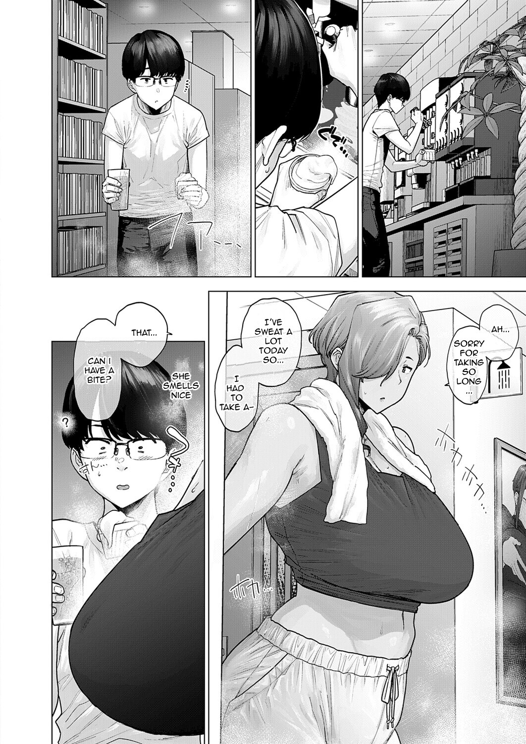 Hentai Manga Comic-My Huge Senpai at Work is Scary and Cute-Read-4